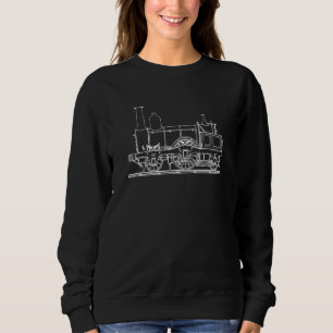 Locomotive  Old Steam Engine    Men And Women Sweatshirt