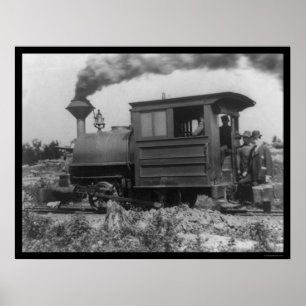 Locomotive on Mesabi Range 1903 Poster