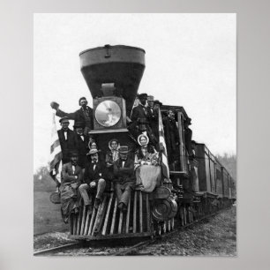 Locomotive On The Baltimore and Ohio Railroad Poster