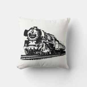 Locomotive Silhouette Cushion