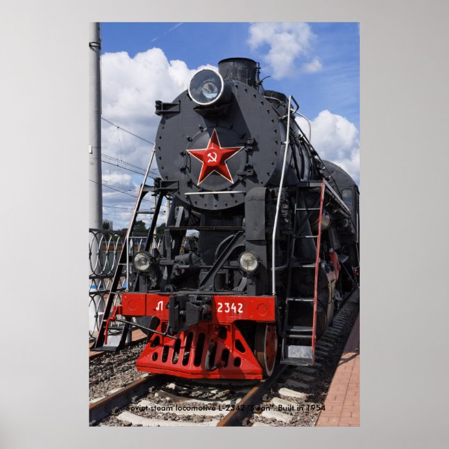 Locomotive, Soviet steam locomotive L-2342 "Swa... Poster (Front)