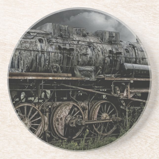 locomotive steam engine train rail railway coaster (Front)
