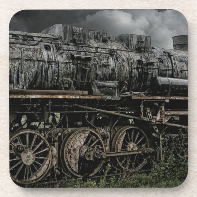 locomotive steam engine train rail railway coaster (Front)