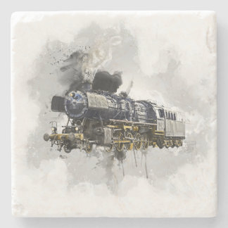Locomotive Stone Coaster