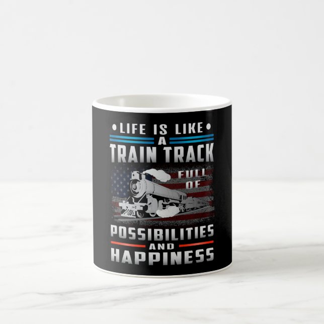 Locomotive Train Driver Railroad Trains Funny Gift Coffee Mug (Center)