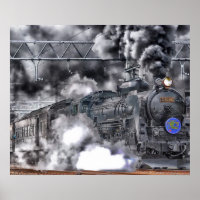 Locomotive / Train Photo Poster