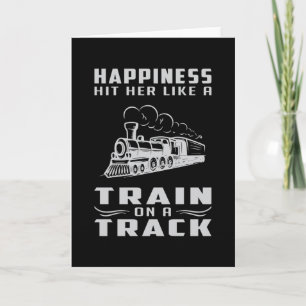 Locomotive Trains Railroad Train Driver Funny Gift Card