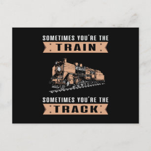 Locomotive Trains Train Driver Railroad Funny Gift Postcard