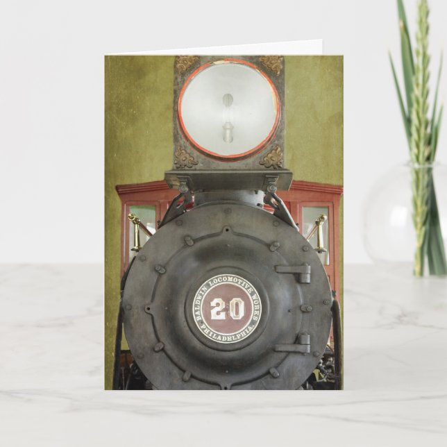 Locomotive Works Birthday Card (Front)