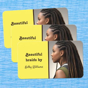 Loctician Dreadlocks Business Card