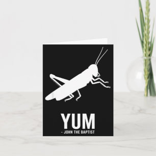 Locust John The Baptist Funny Christian New Testam Card