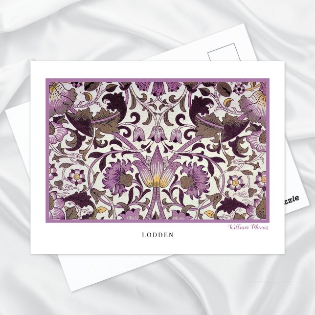 Lodden Floral Pattern William Morris Postcard (Creator Uploaded)