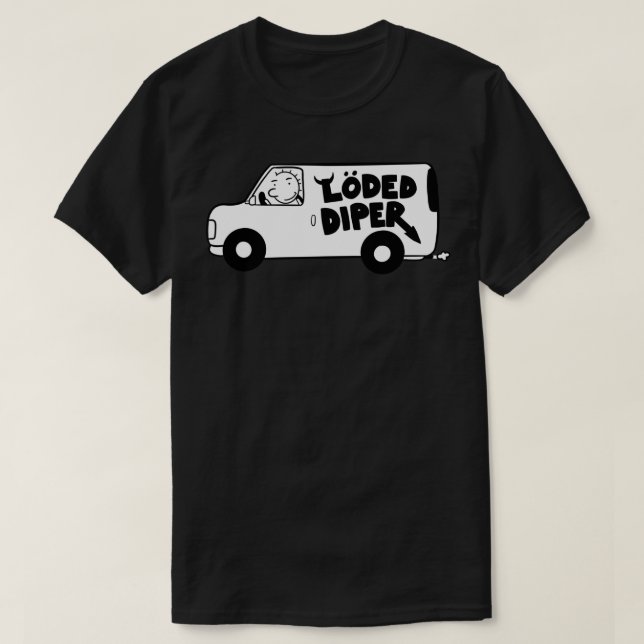 Loded diper van Sticker T-Shirt (Design Front)
