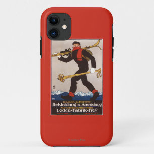 Loden Ski Clothes Skiing Advertisement Poster iPhone 11 Case