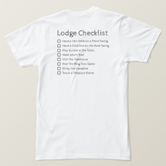 Lodge Checklist Shirt