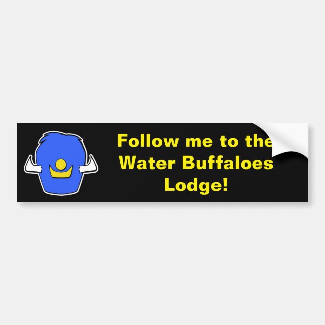 Lodge Hat Bumper Sticker (Front)