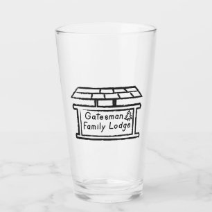 Lodge Sign Tumbler Glass