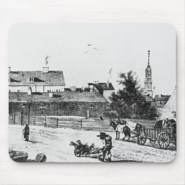 Lodging at the Rosenthaler gate Mouse Pad (Front)