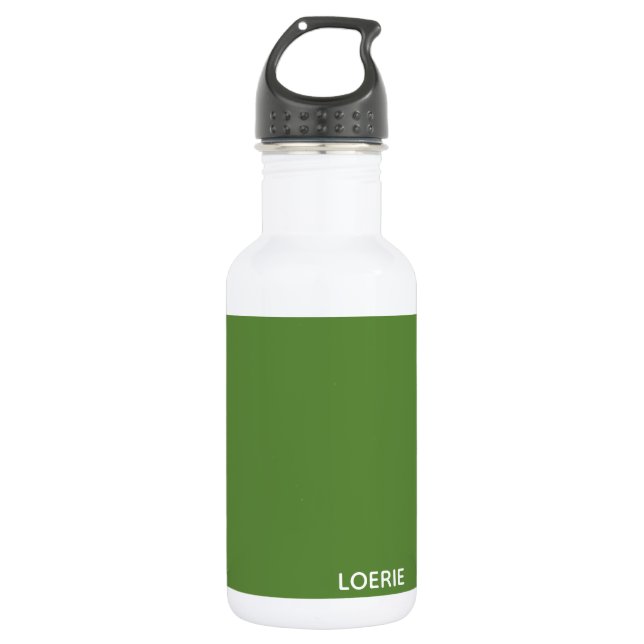 Loerie green colour name 532 ml water bottle (Front)