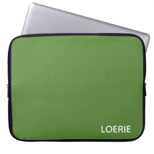 Loerie green colour name laptop sleeve