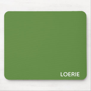Loerie green colour name mouse pad