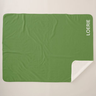 Loerie green colour name sherpa blanket