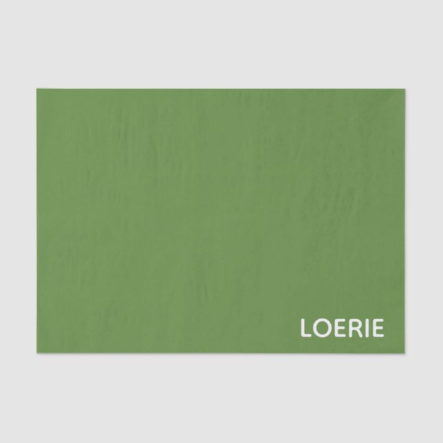 Loerie green colour name tissue paper (Front)