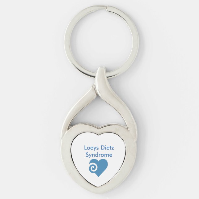 Loeys Dietz Syndrome Pinback Button Key Ring (Front)