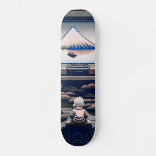 [lofi-art] Japanese Vintage Retro Neo Ukiyo-e Bons Skateboard