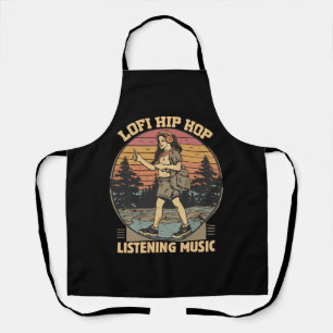 Lofi hip hop chillhop music apron
