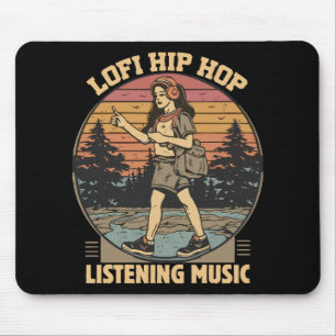 Lofi hip hop chillhop music mouse pad