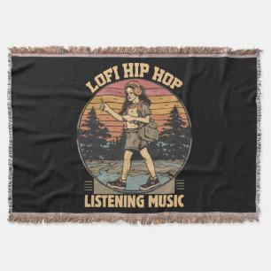 Lofi hip hop chillhop music throw blanket