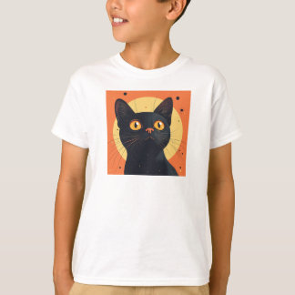 Lofi Style Black Cat T-Shirt