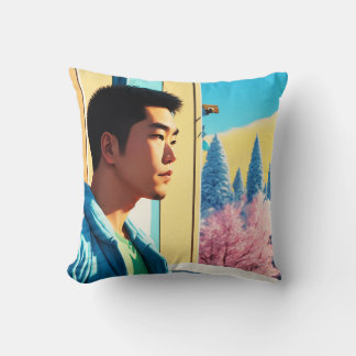 Lofi Winter Holiday Hunk 03 Cushion