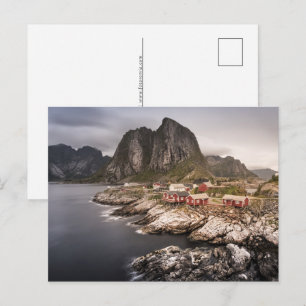 Lofoten Fishing Village Hamnoya Holiday Postcard