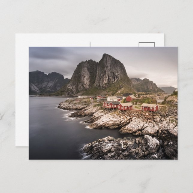 Lofoten Fishing Village Hamnoya Holiday Postcard (Front/Back)