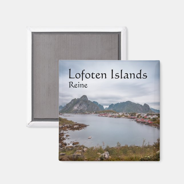 Lofoten Fishing Village Reine Magnet (Front/Back)