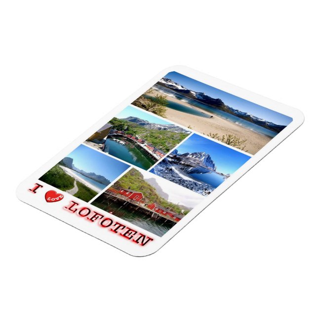 Lofoten - I Love - Norway - Magnet (Left Side)