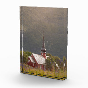 Lofoten Islands Flakstad Church Photo Block