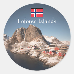 Lofoten Islands Norway Classic Round Sticker