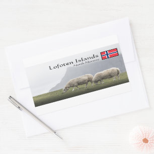 Lofoten Islands Rectangular Sticker
