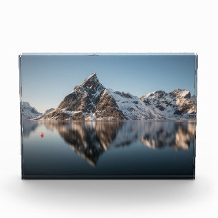 Lofoten Mountain Landscape Photo Block
