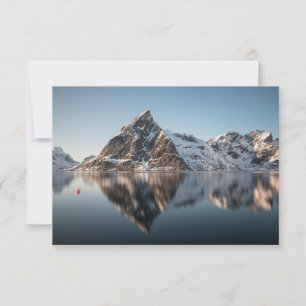Lofoten Mountain Landscape Photo Card