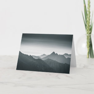 Lofoten Mountain Landscape Photo Card