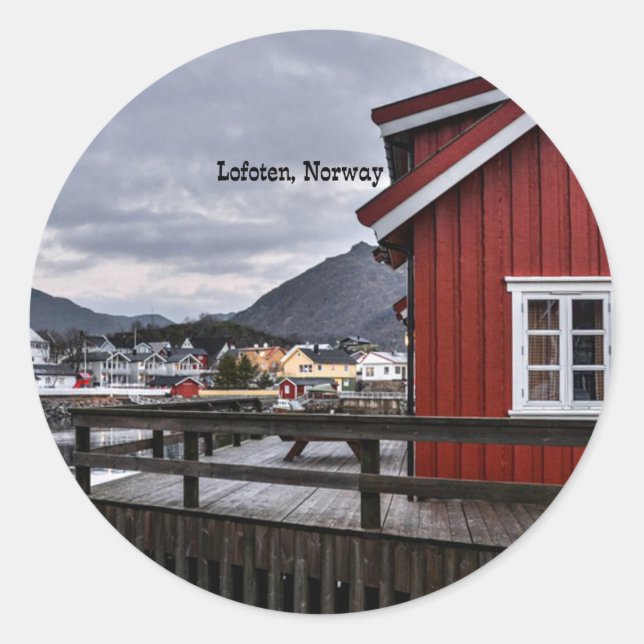 Lofoten, Norway Classic Round Sticker (Front)