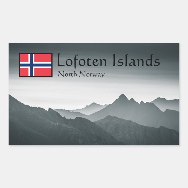 Lofoten Norway Rectangular Sticker (Front)