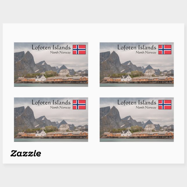 Lofoten Norway Rectangular Sticker (Sheet)