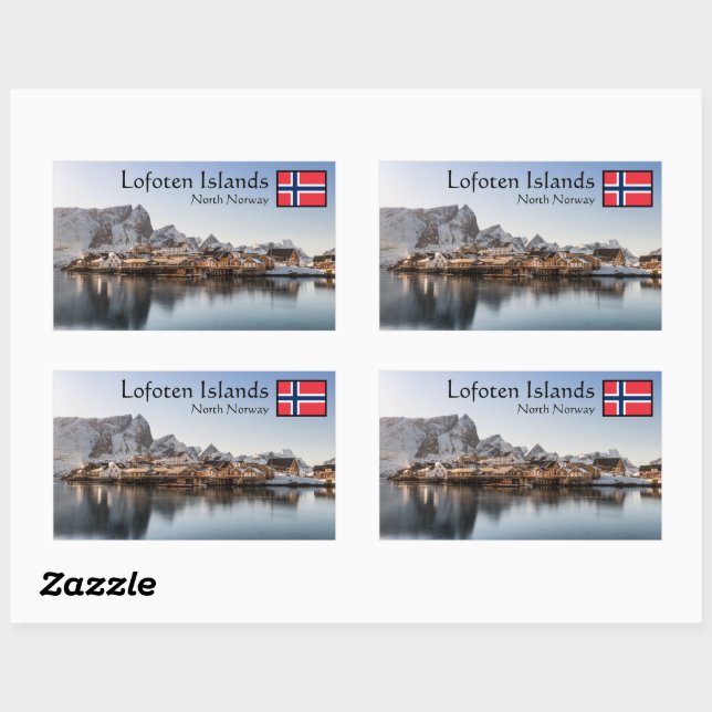 Lofoten Norway Rectangular Sticker (Sheet)