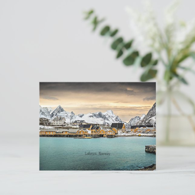 Lofoten, Norway scenic photograph Postcard (Standing Front)