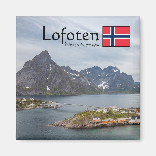 Lofoten Norway Souvenir Magnet (Front)